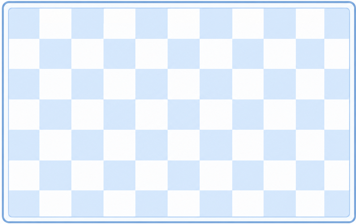 Tapete vinílico azul padrão xadrez de verão - TenStickers