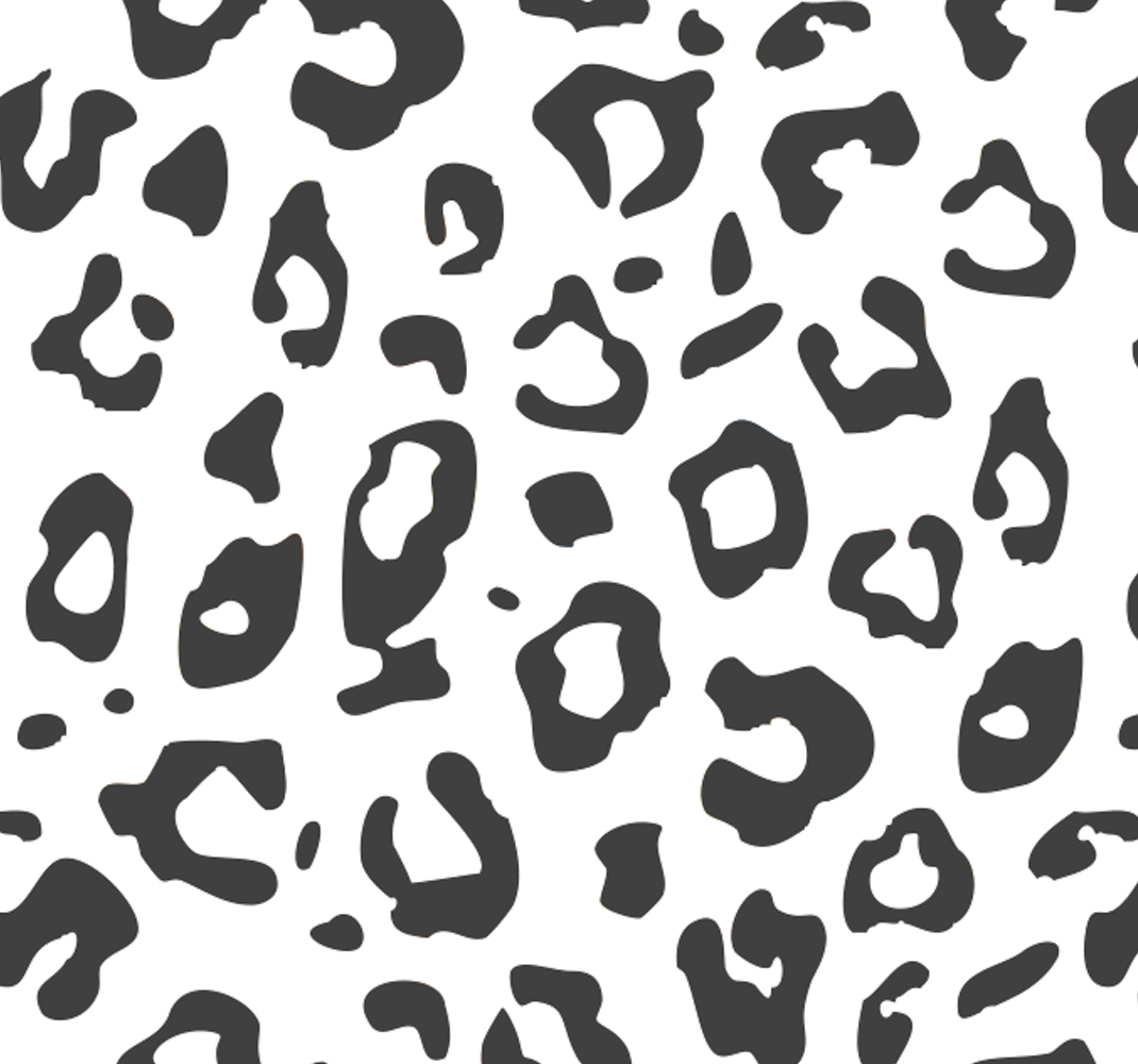 Tapete vinílico de animais leopardinho negro - TenStickers