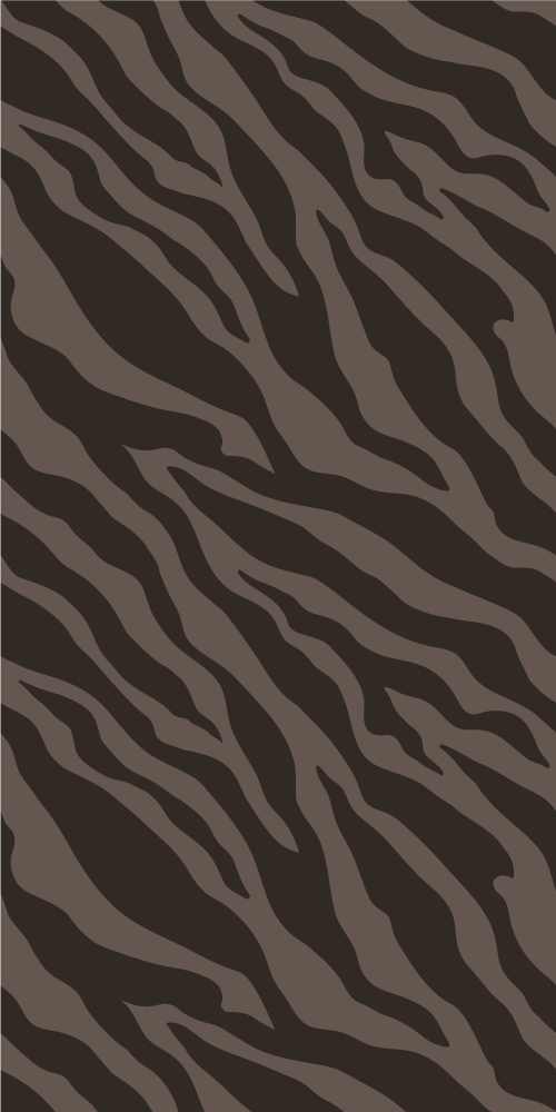Tapete vinílico de animais com padrão zebra escura - TenStickers
