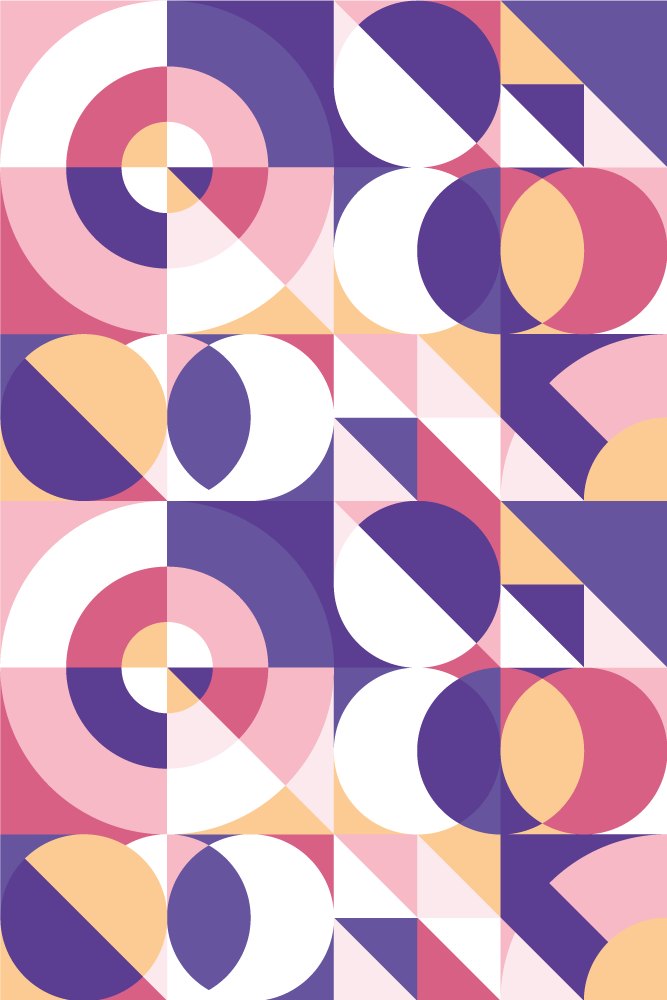 Tapete vinílico moderno arte geométrica abstrata - TenStickers