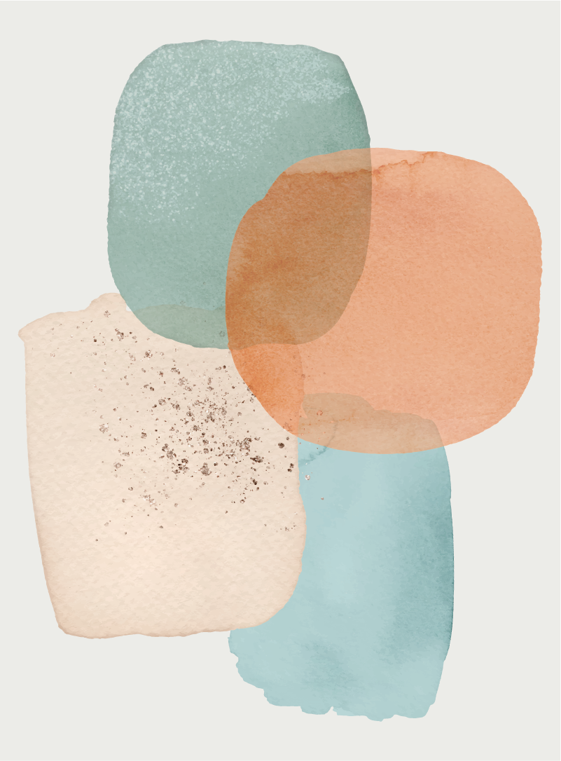 Tapete vinílico moderno design minimalista em cores terrosas - TenStickers