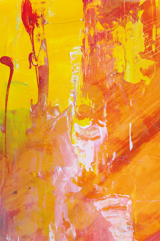 Tapete vinílico texturas design abstrato laranja - TenStickers