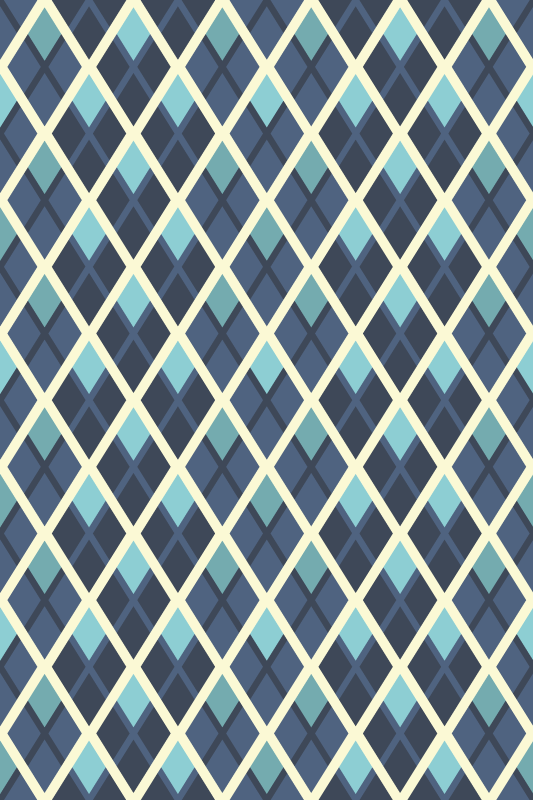 Tapete vinílico texturas padrão de diamantes coloridos - TenStickers