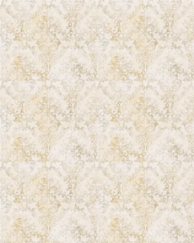 Tapete vinílico vintage com padrão damasco vintage - TenStickers