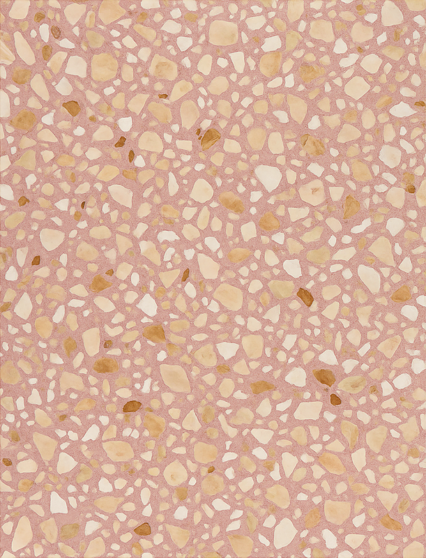 Tapete vinílico texturas terrazzo terra rosa - TenStickers