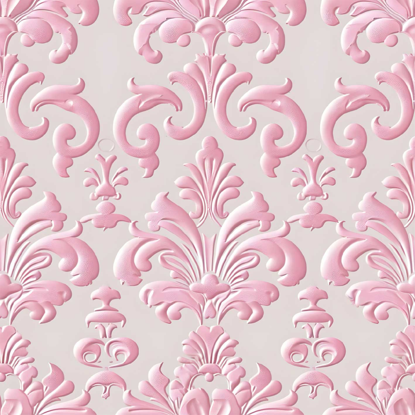 Tapete vinílico vintage com padrão rosa - TenStickers