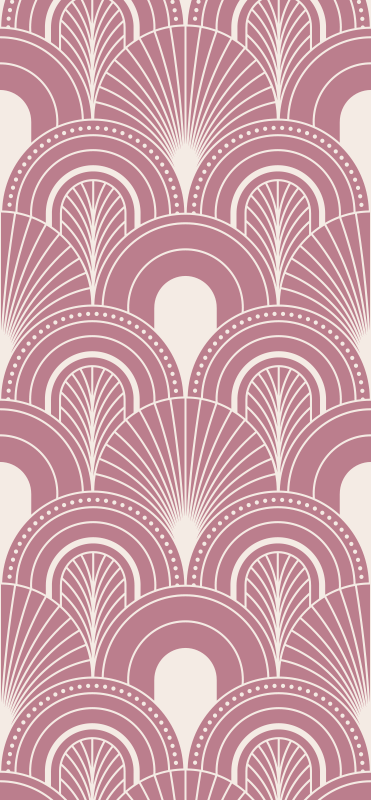 Tapete vinílico vintage estilo decorativo arco rose gold - TenStickers
