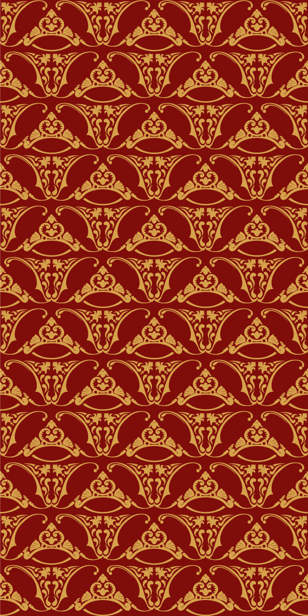 Tapete vinílico vintage design "pugin" - TenStickers
