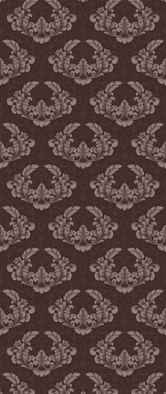 Tapete vinílico vintage padrão damasco sem emenda - TenStickers
