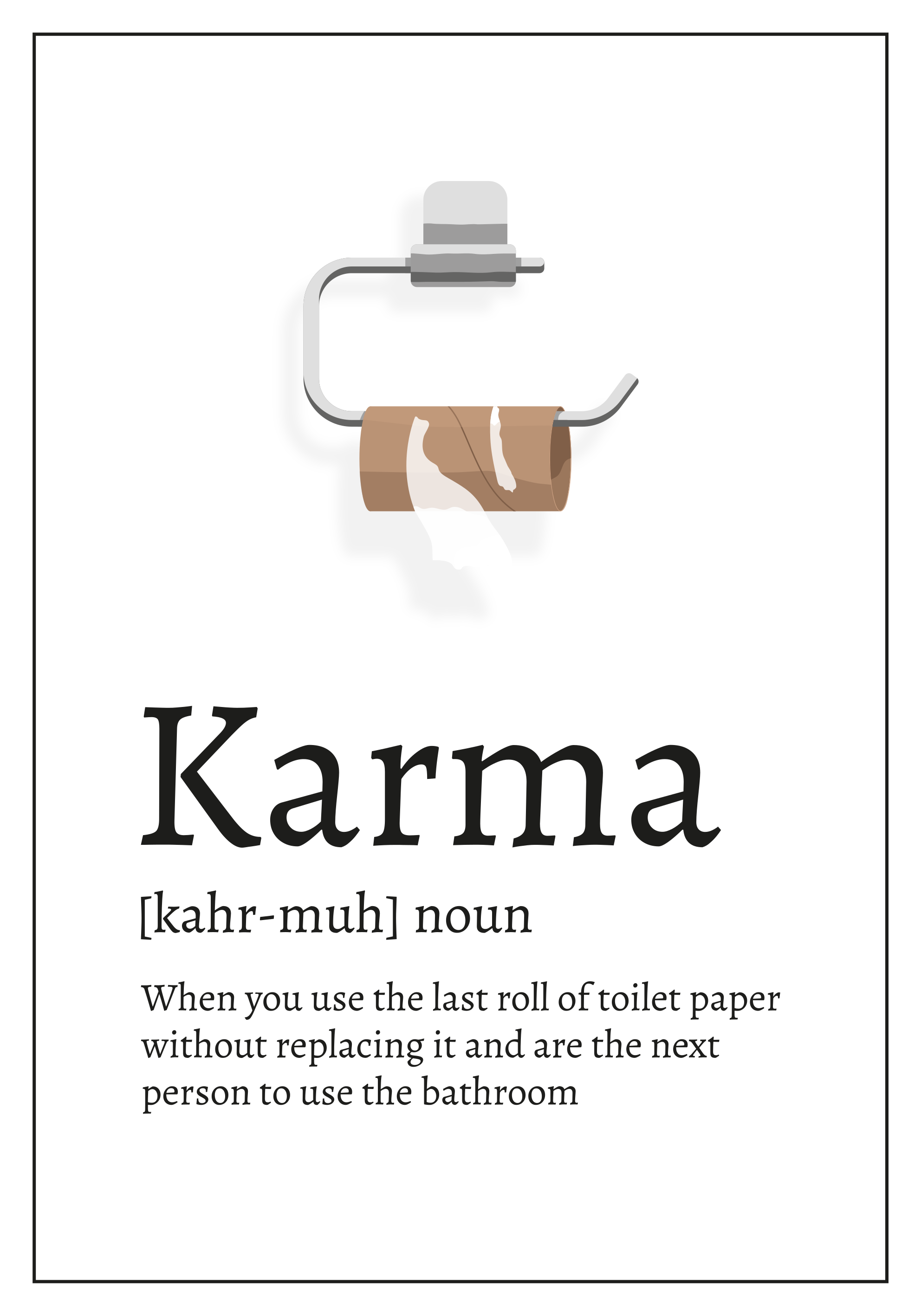 Tapete vinílico frases e textos definição de karma - TenStickers