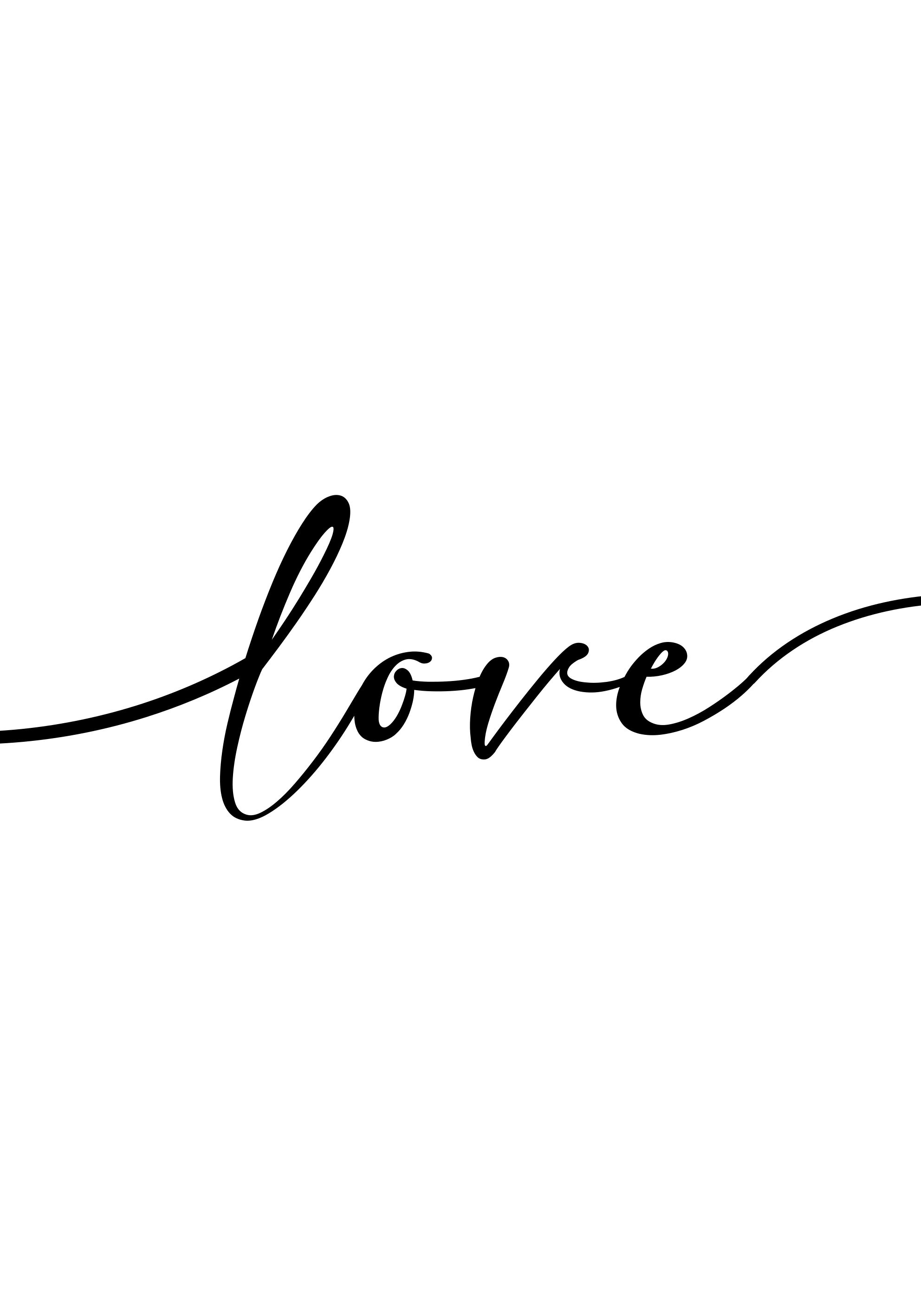 Tapete vinílico frases e textos palavra amor - TenStickers