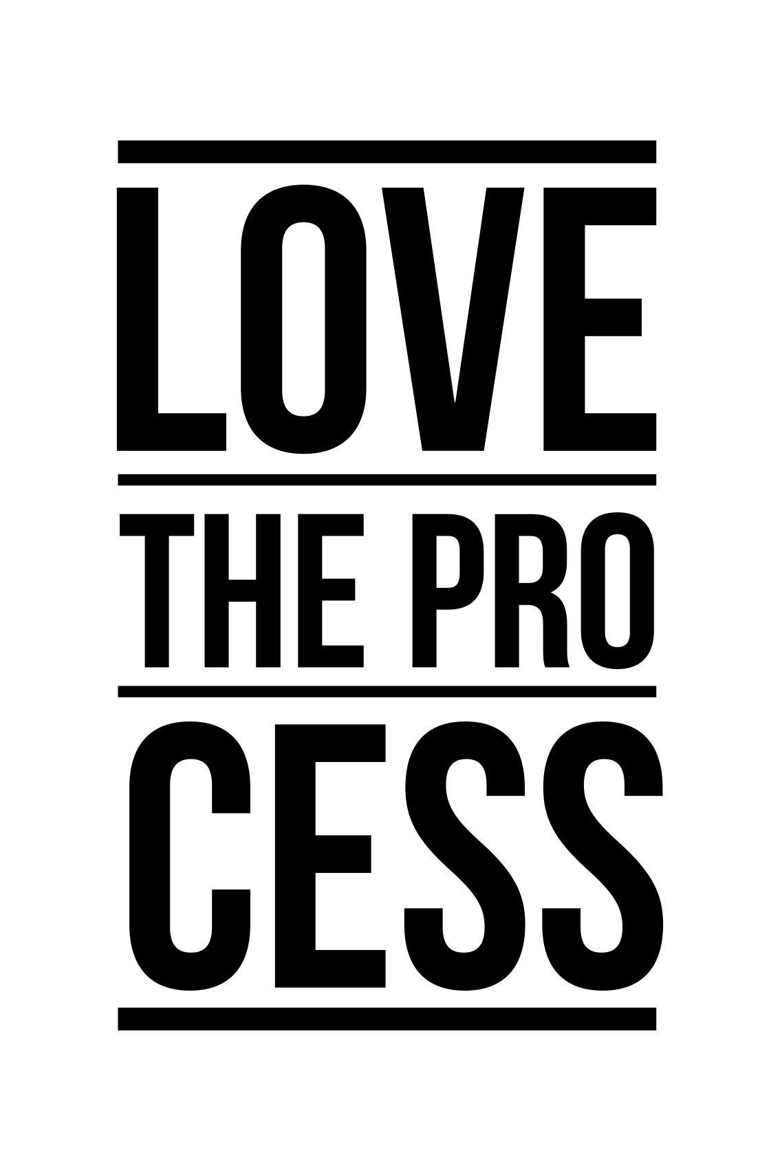 Tapete vinílico frases e textos ame o processo - TenStickers