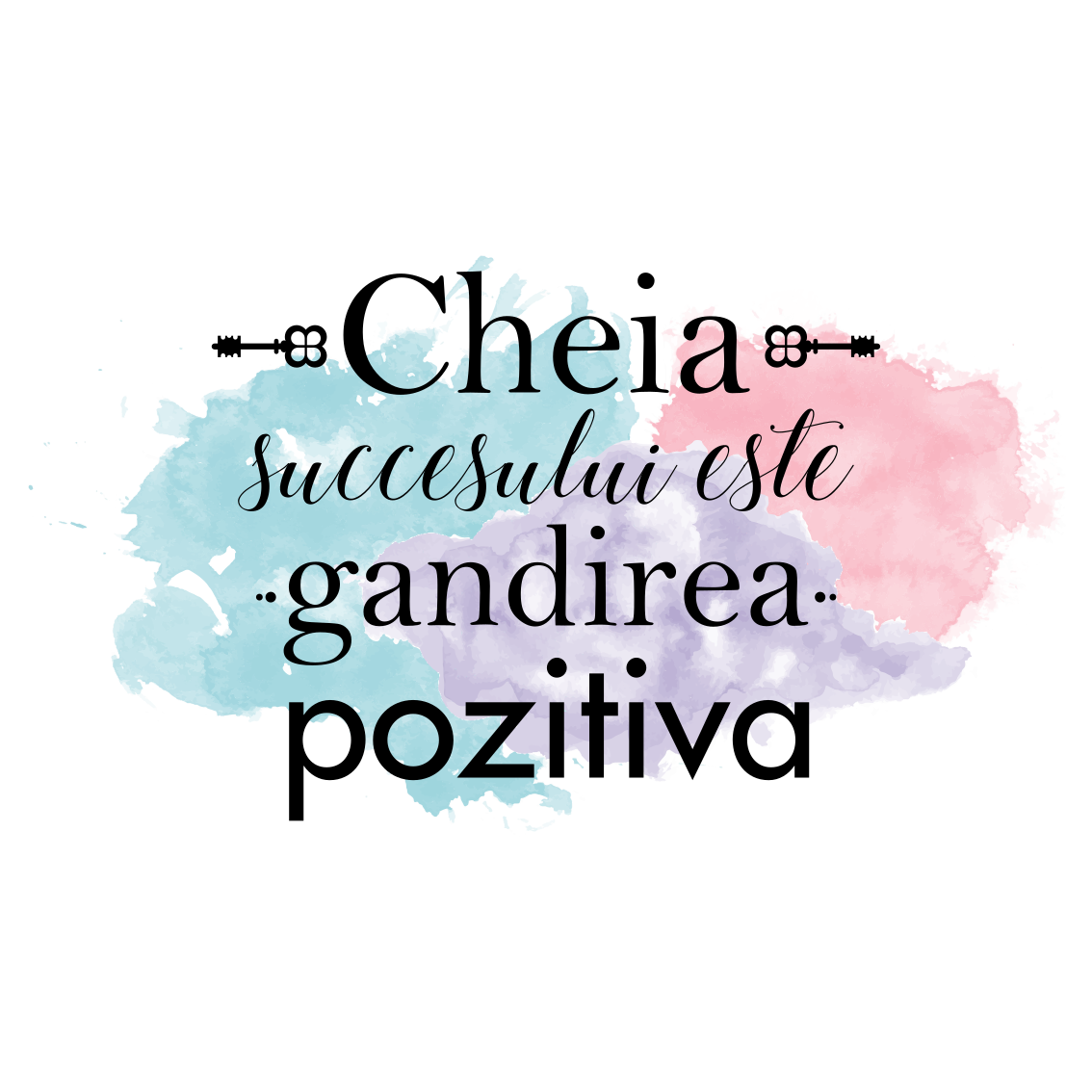 Tapete vinílico frases e textos pensamento positivo - TenStickers