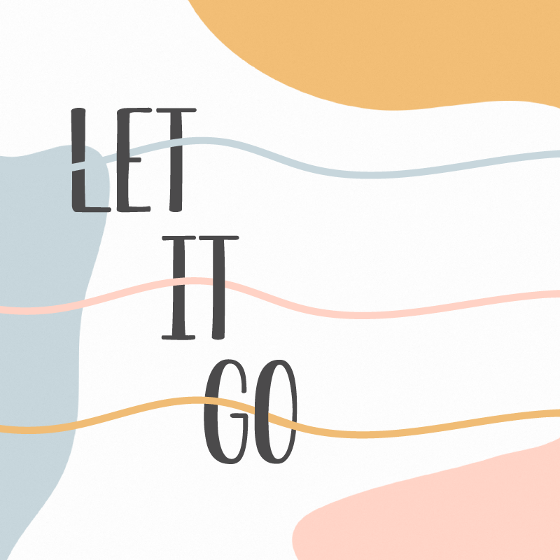 Tapete vinílico frases e textos em cores pastel - TenStickers