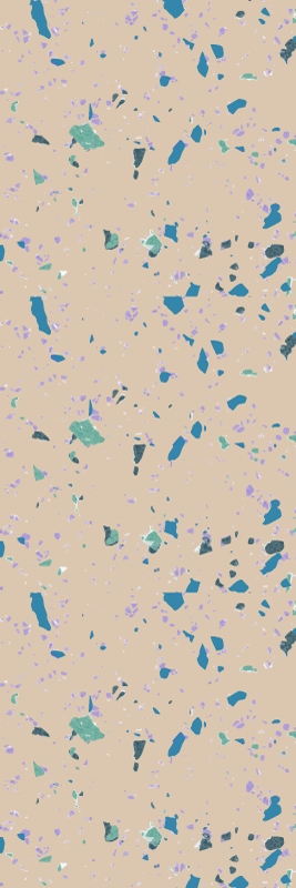 Tapete vinílico texturas pedra terrazzo colorida - TenStickers