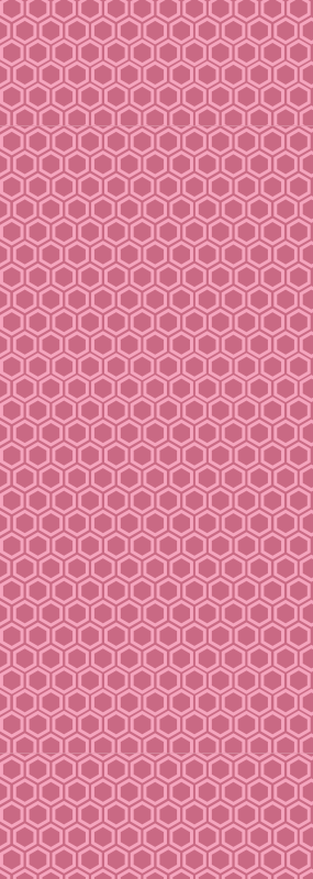 Tapete vinílico texturas padrão hexagonal rosa - TenStickers