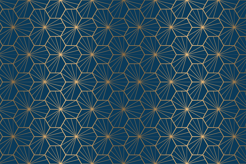 Tapete vinílico geométricas com padrão geométrico elegante - TenStickers