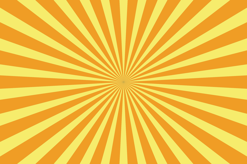 Tapete vinílico geométricas pôr do sol abstrato laranja - TenStickers
