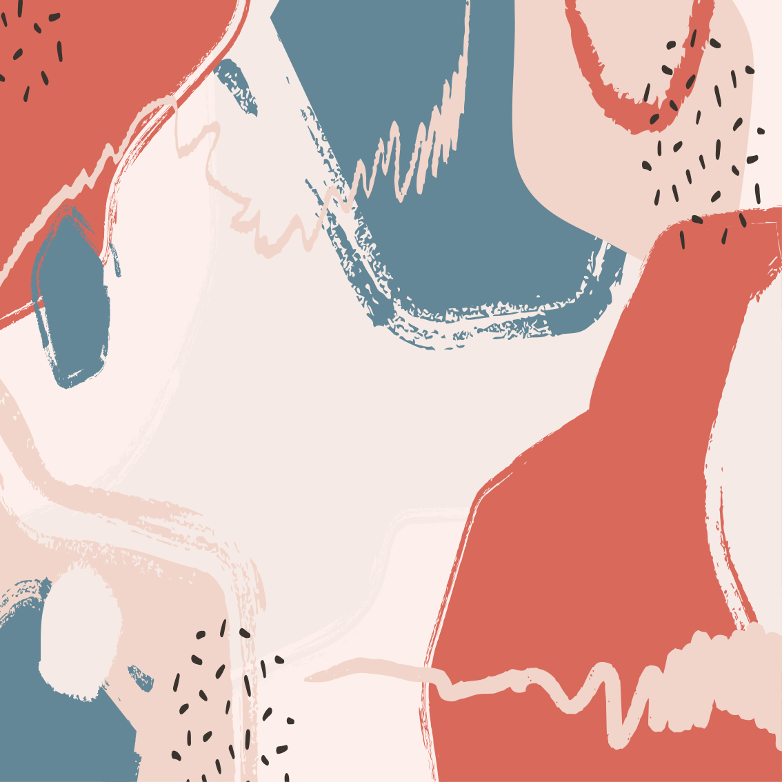 Tapete vinílico geométricas formas de arte abstrata - TenStickers
