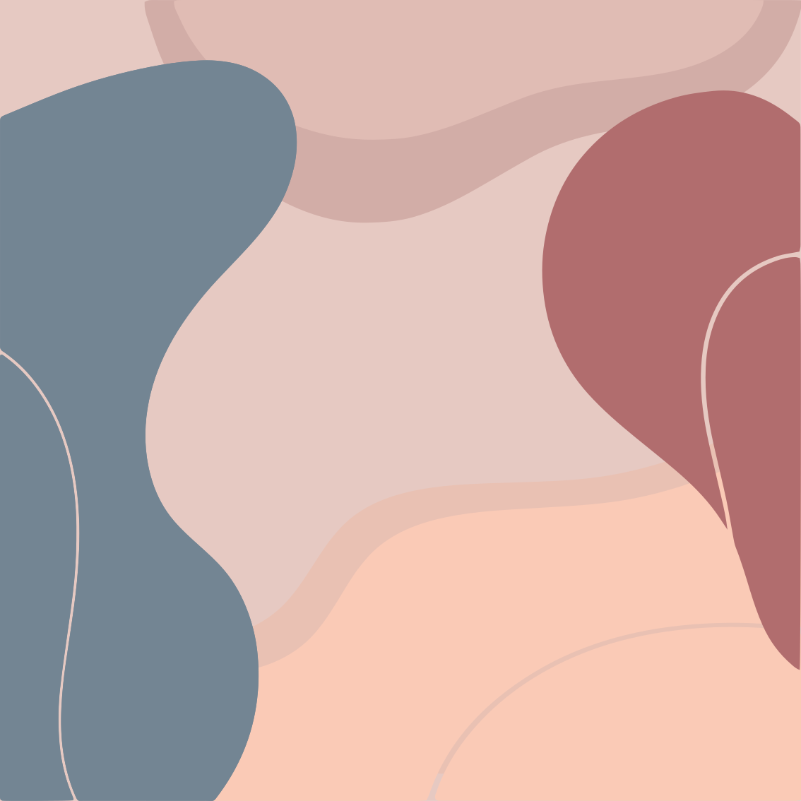 Tapete vinílico geométricas em cores suaves de arte - TenStickers