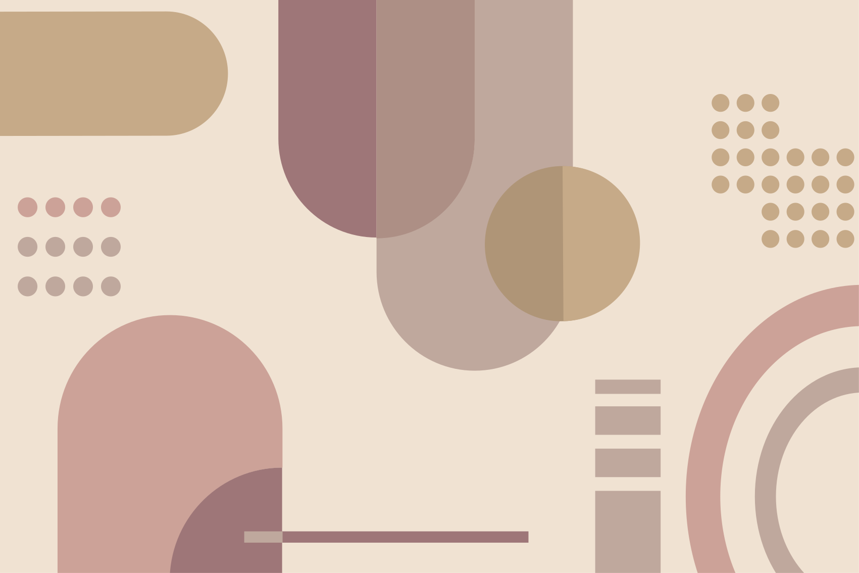 Tapete vinílico geométricas padrão cinza e marrom - TenStickers