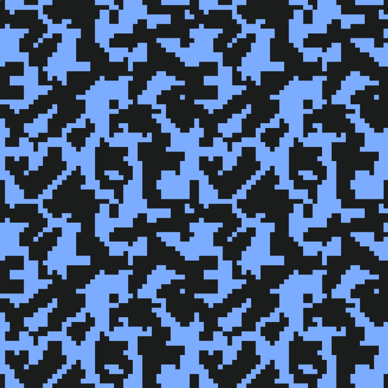 Tapete vinílico hall de entrada azul claro e preto abstrato - TenStickers
