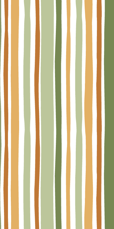 Tapete vinílico sala de estar verde e amarelo fino - TenStickers