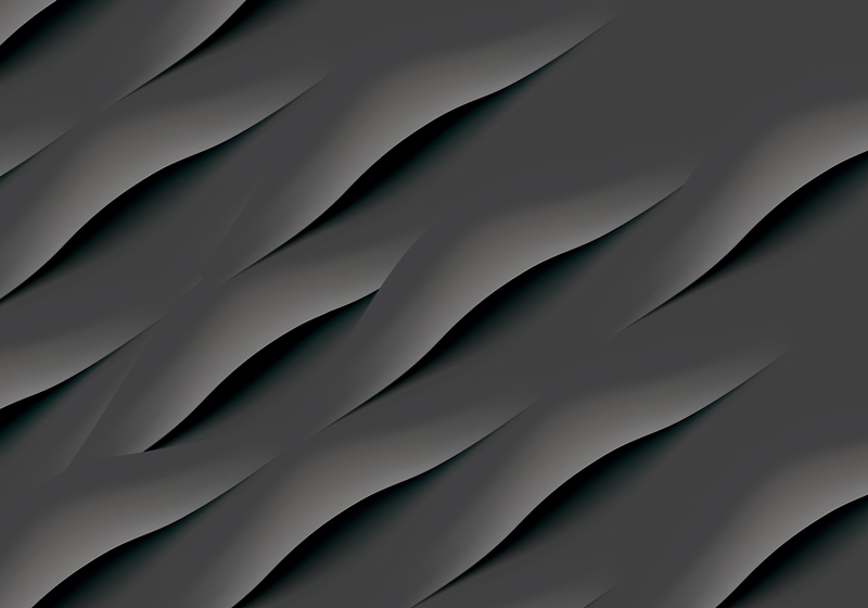 Tapete vinílico cinzento com padrões de ondas abstratas - TenStickers