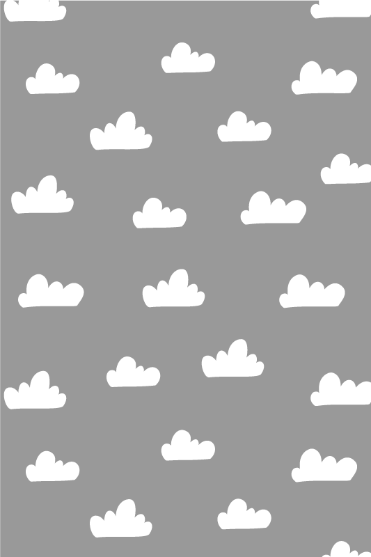 Tapete vinílico cinzento céus nublados - TenStickers