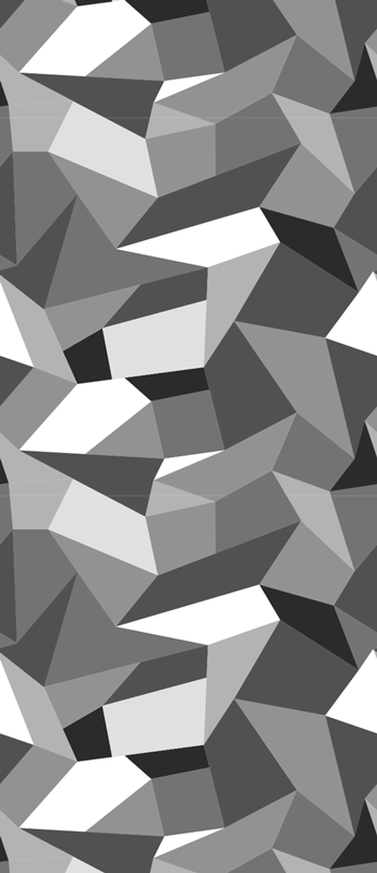 Tapete vinílico corredor triângulos preto e branco - TenStickers