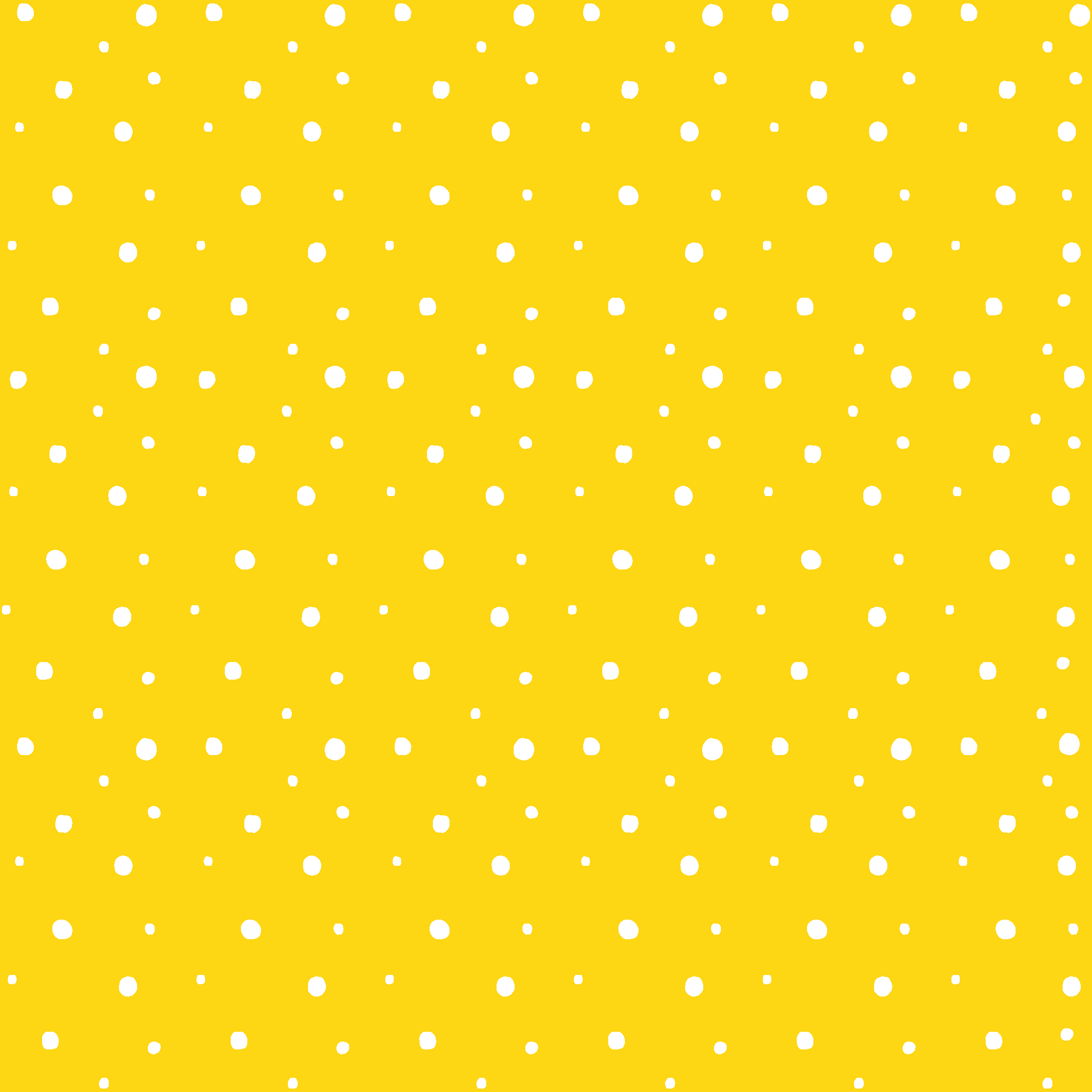 Tapete vinílico amarelo com padrão de círculos - TenStickers