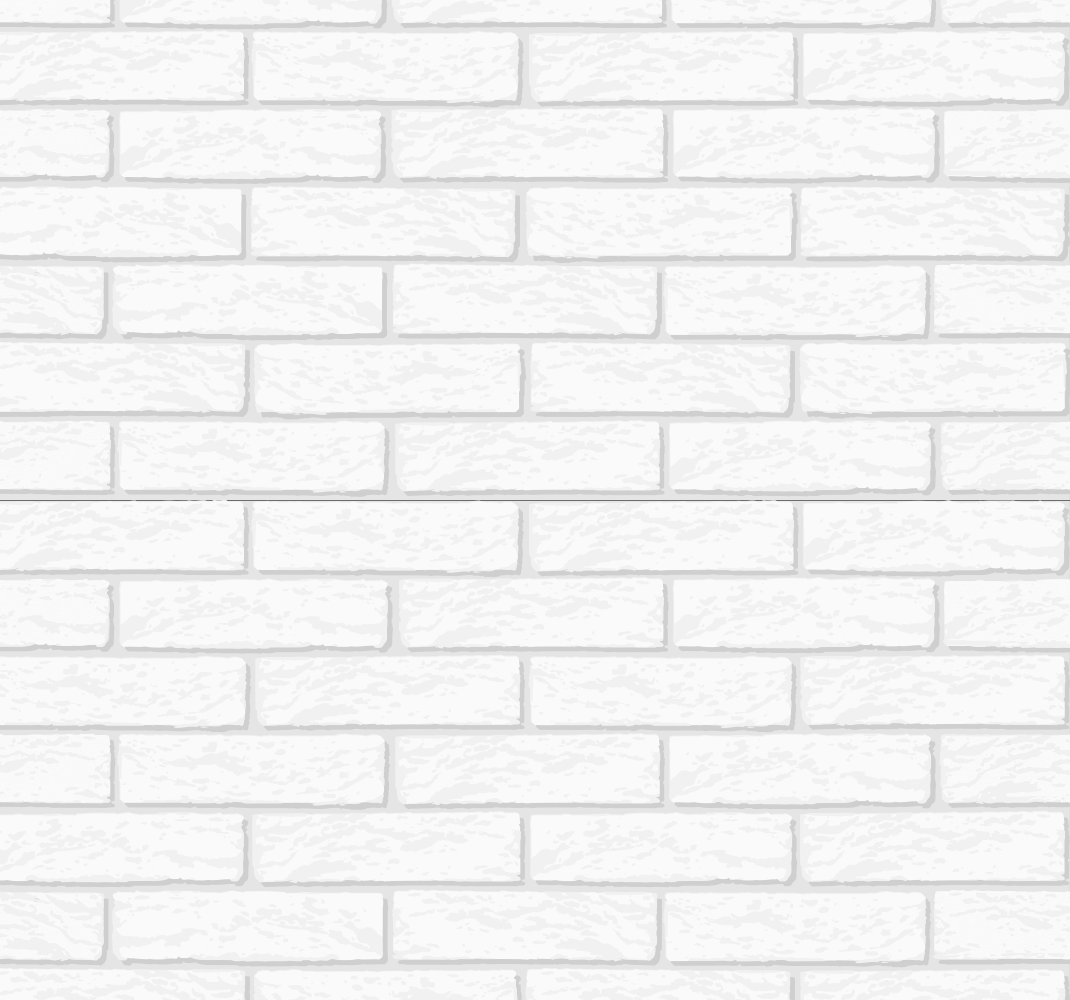 Tapete vinílico branco com detalhe de parede de tijolos - TenStickers