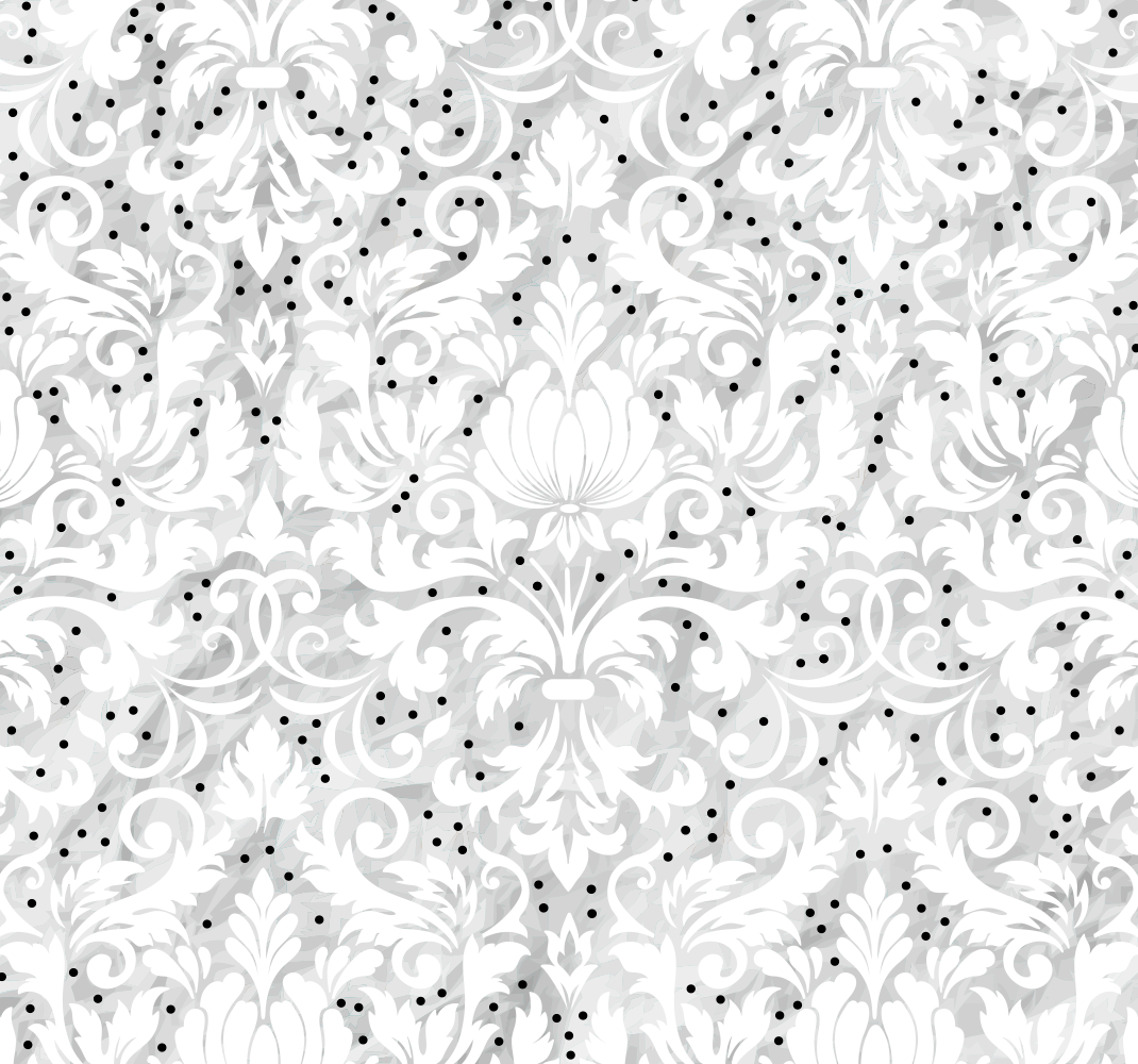 Tapete vinílico branco com elegância floral - TenStickers