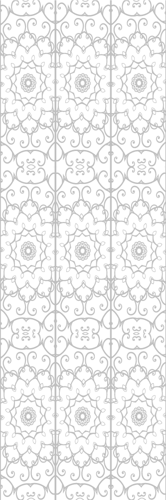 Tapete vinílico branco com padrão floral - TenStickers