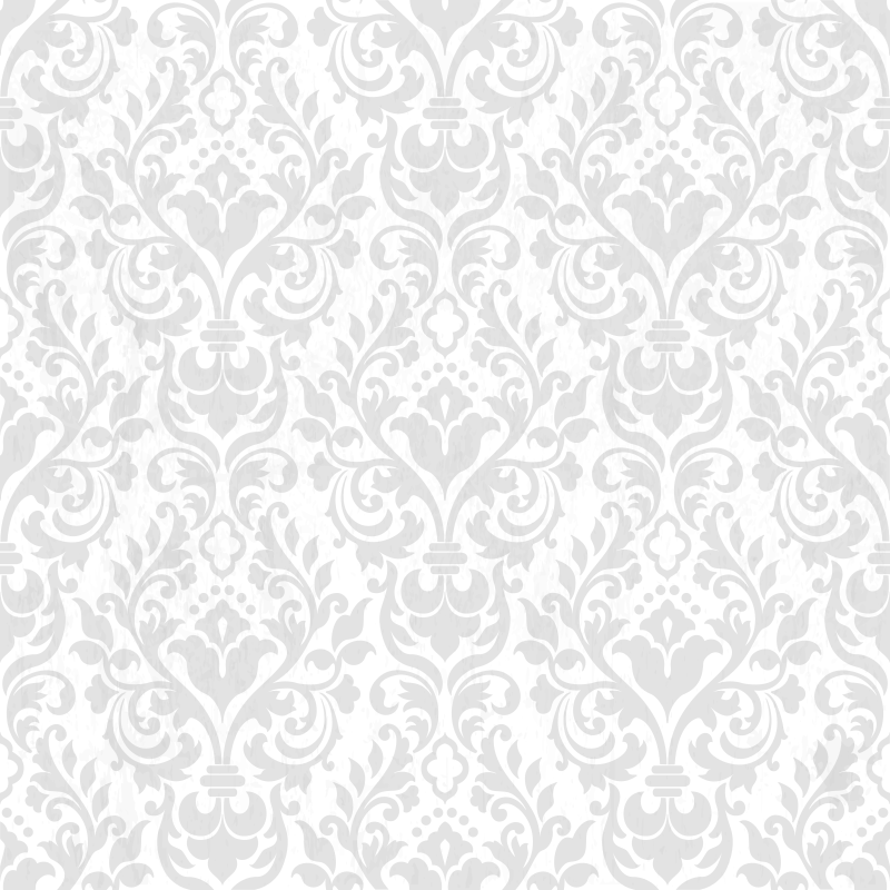 Tapete vinílico branco com damasco grunge - TenStickers