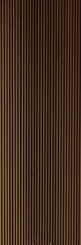 Tapete vinílico castanho estilo madeira teca vertical - TenStickers