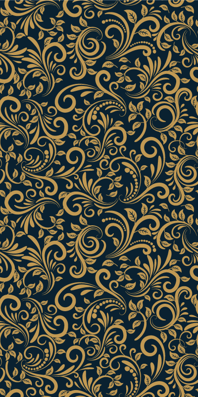 Tapete vinílico castanho ouro e preto versace - TenStickers