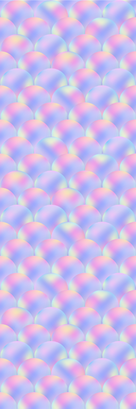 Tapete vinílico roxo escamas de sereia multicoloridas - TenStickers