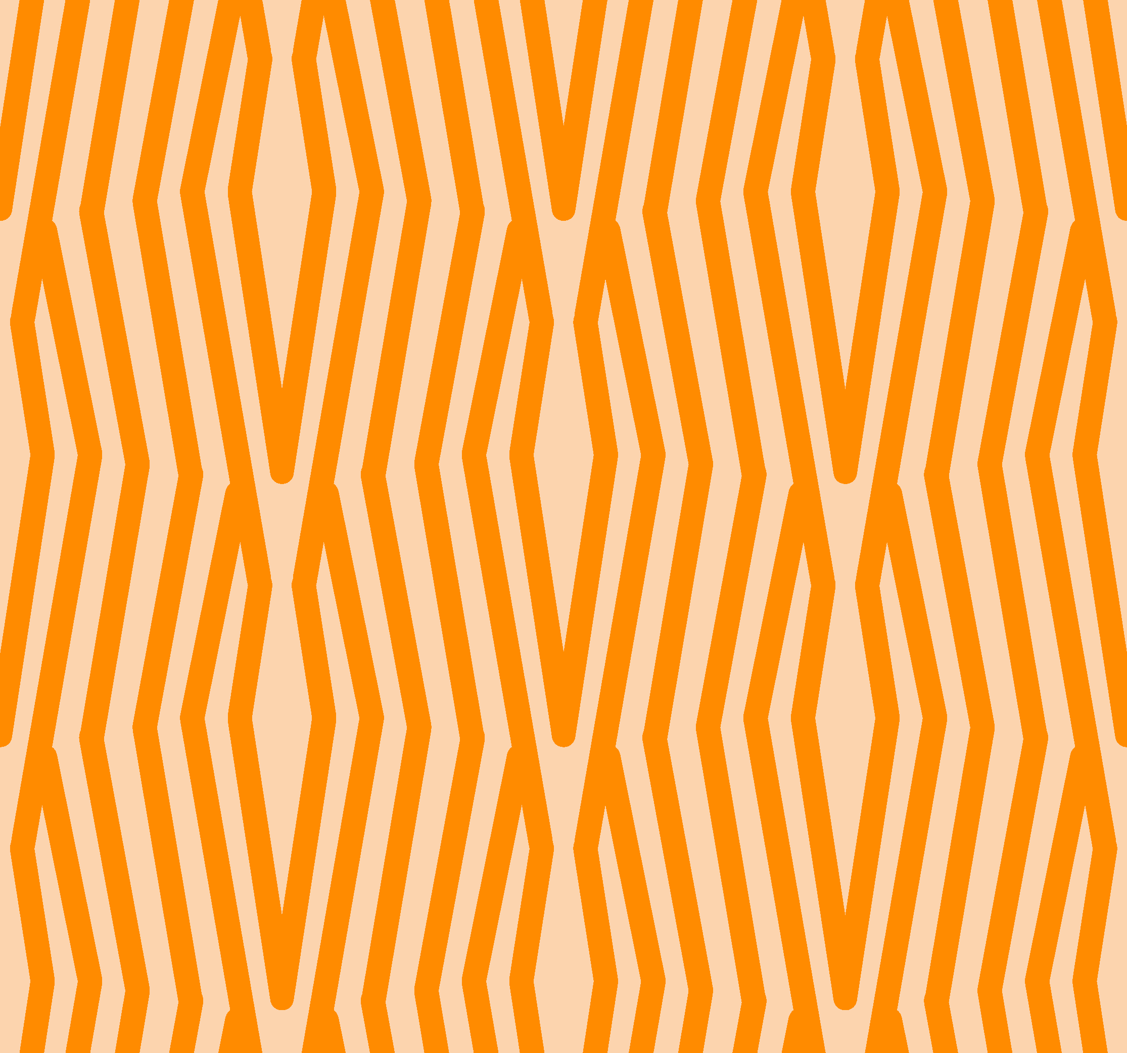 Tapete vinílico laranja com padrão abstrato - TenStickers