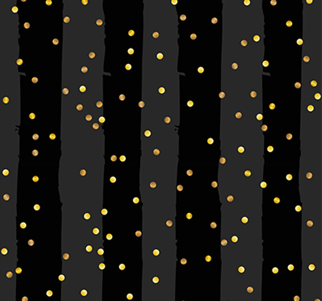 Tapete vinílico preto conjunto de pontos listrados - TenStickers