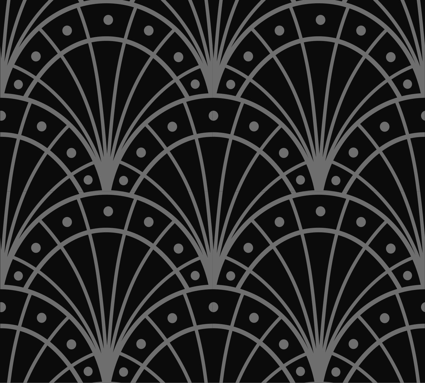 Tapete vinílico preto estilo art déco elegante - TenStickers