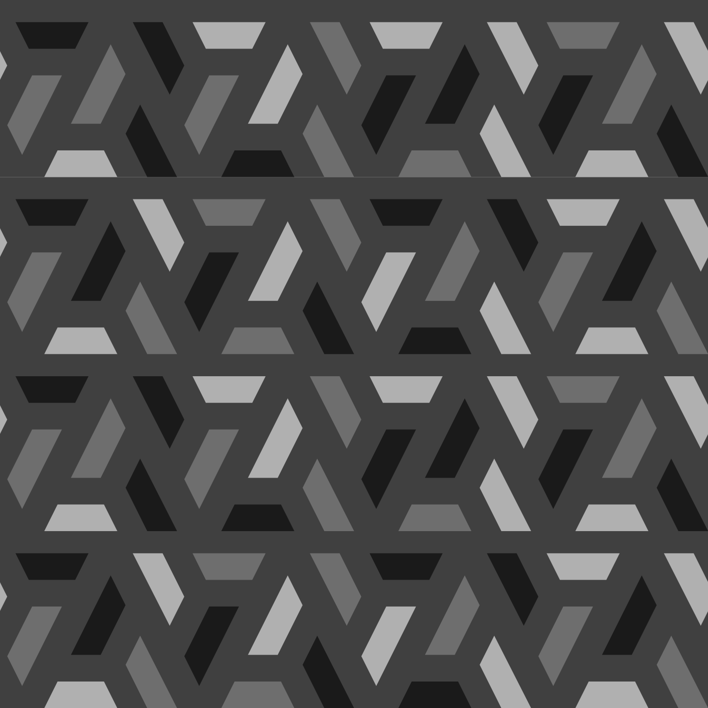 Tapete vinílico preto triângulos geométricos em tons escuros - TenStickers