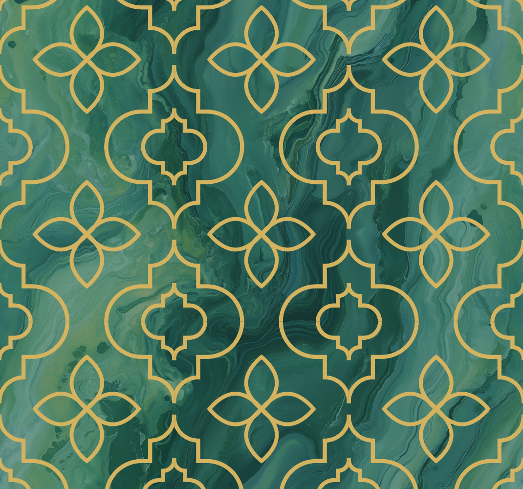 Tapete vinílico verde turquesa - TenStickers