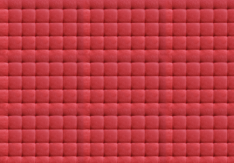 Tapete vinílico vermelho com acolchoamento de couro vermelho - TenStickers