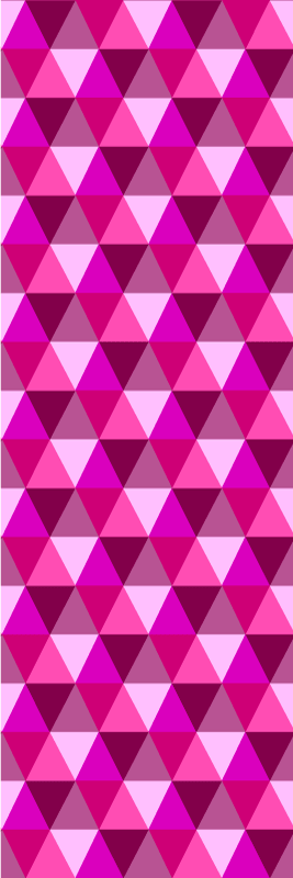 Tapete vinílico rosa geométrico fúcsia - TenStickers
