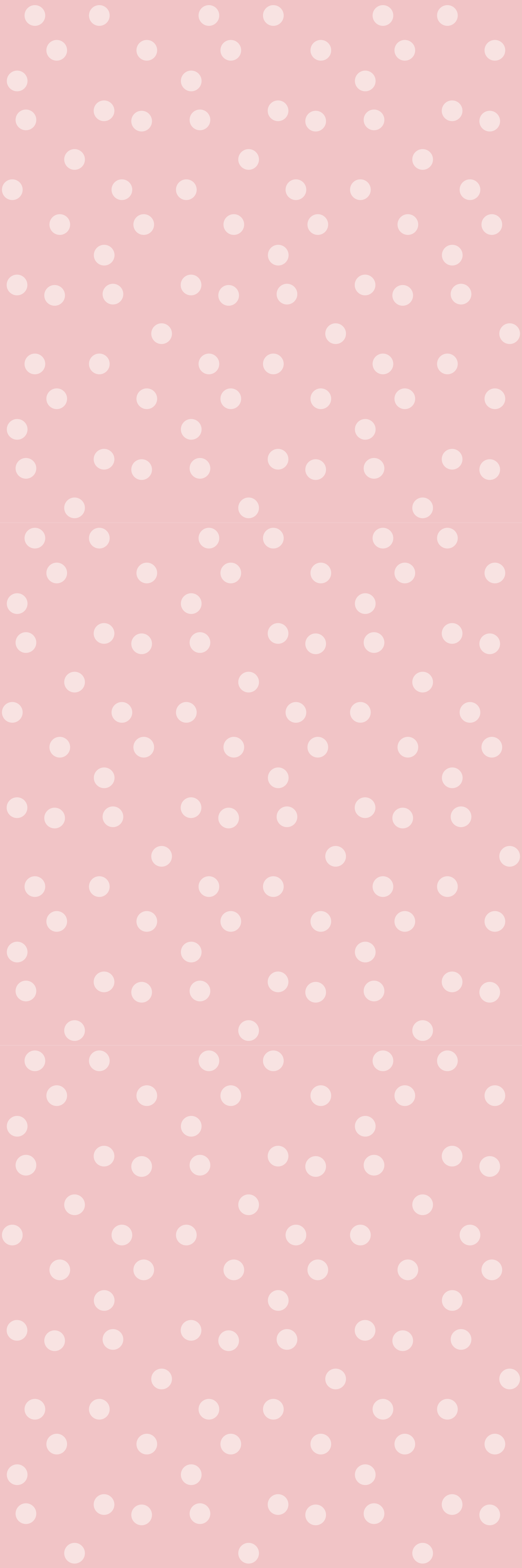 Tapete vinílico rosa com bolinhas pastel suaves - TenStickers