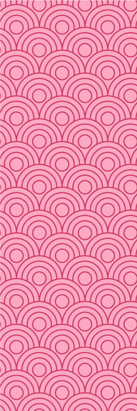 Tapete vinílico rosa em formas rosa claro e escuro - TenStickers
