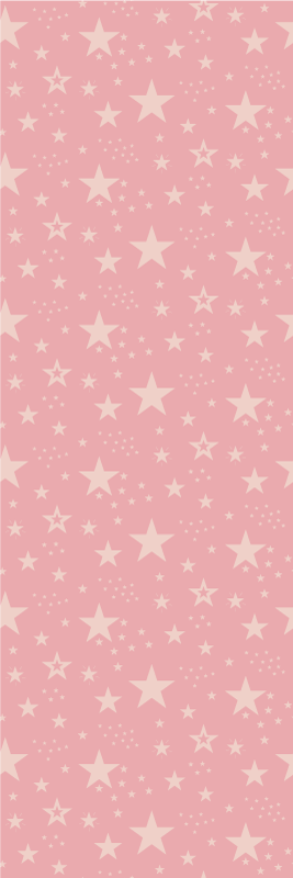 Tapete vinílico rosa estrelas rosa claro sobre rosa escuro - TenStickers
