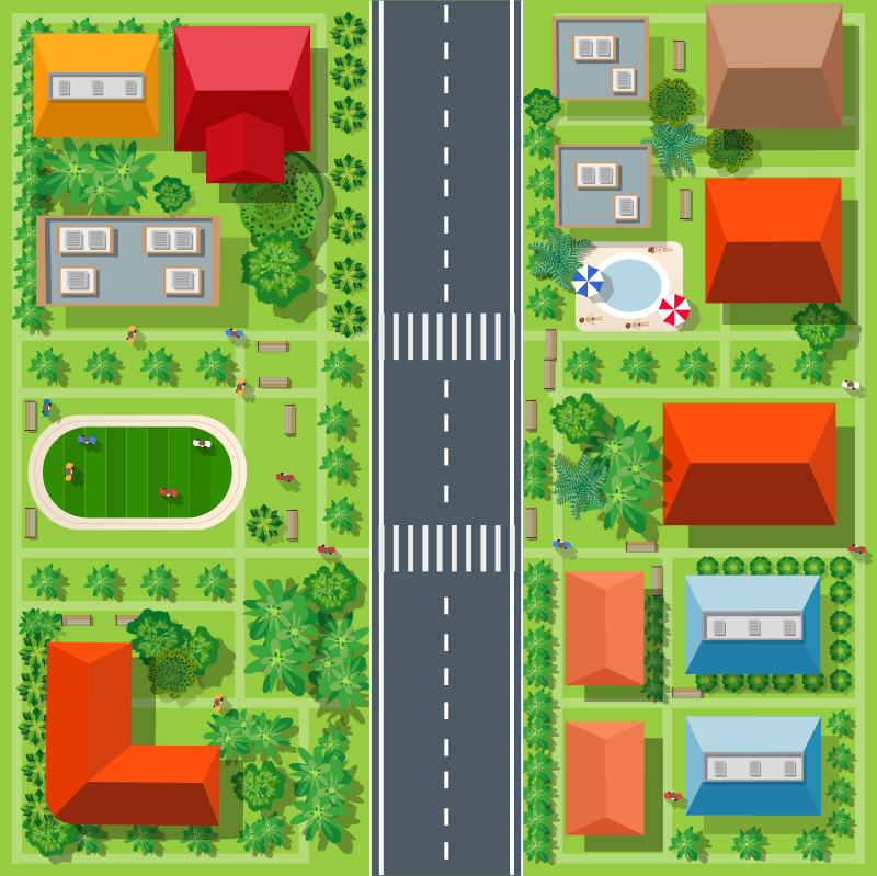 Tapete de vinil de estradas Cidade magnífica - TenStickers