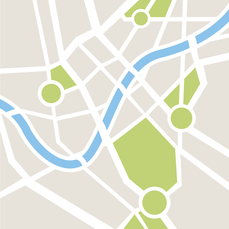 Incrível tapete vinílico de estradas da cidade  - TenStickers